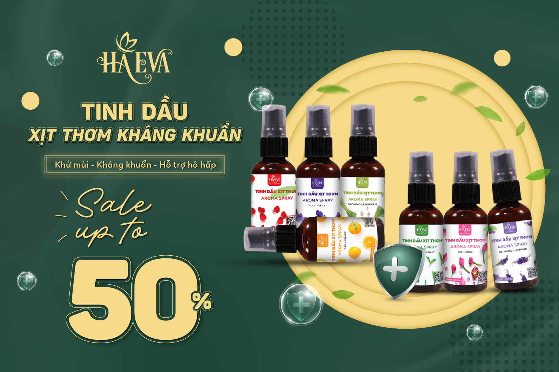 SALE UP TO 50% TINH DẦU XỊT THƠM SÁT KHUẨN
